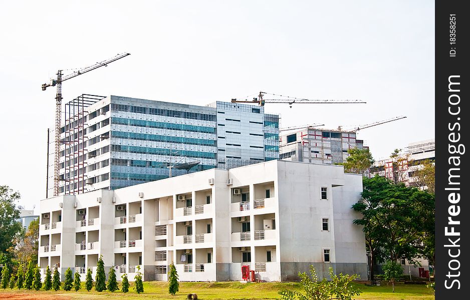 The Modern building under construction