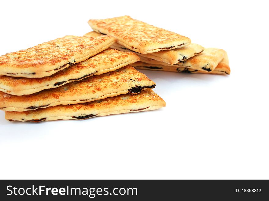 Cookies isolated on white background.