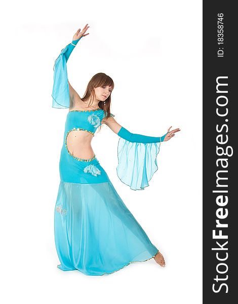 Belly Dancer In A Blue