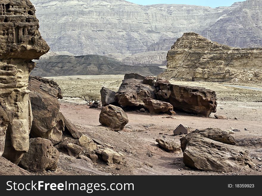 This shot was taken in geological and historical park Timna, Israel. This shot was taken in geological and historical park Timna, Israel