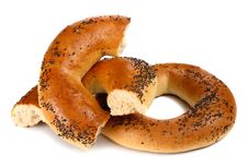 Bagel With A Poppy Stock Photography Bagel With A Poppy Stock Photography