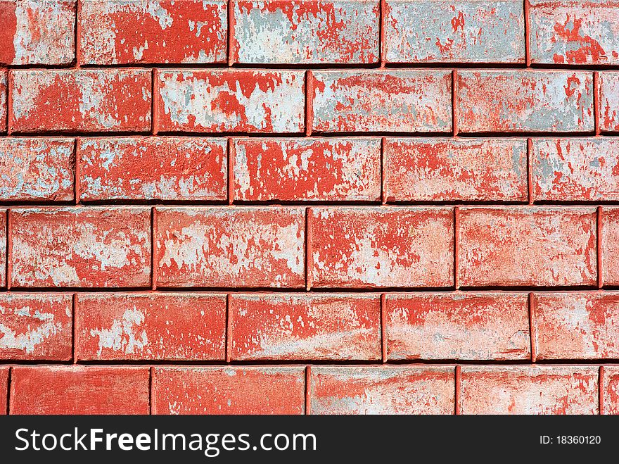 Red old bricks wall. Element of design. Red old bricks wall. Element of design.