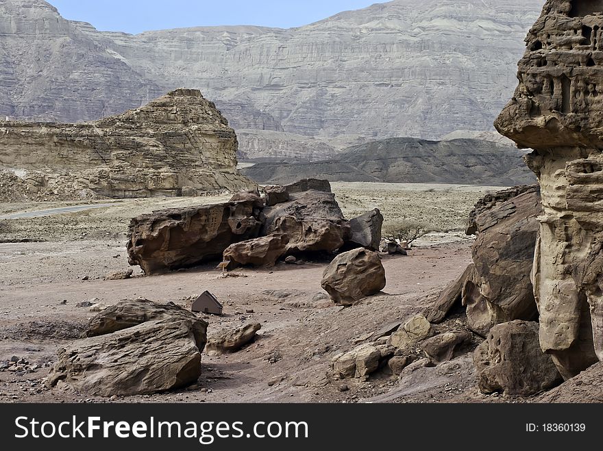This shot was taken in geological and historical park Timna, Israel. This shot was taken in geological and historical park Timna, Israel