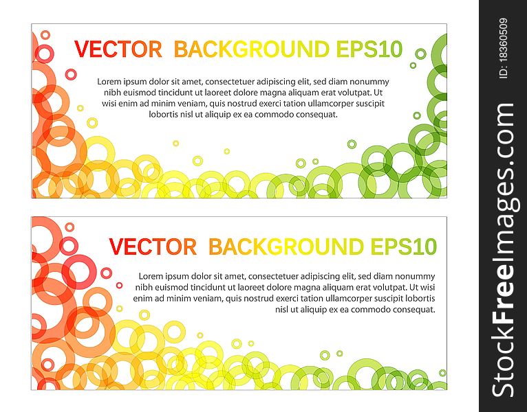 Vector Banners with Place for your text. Vector Banners with Place for your text