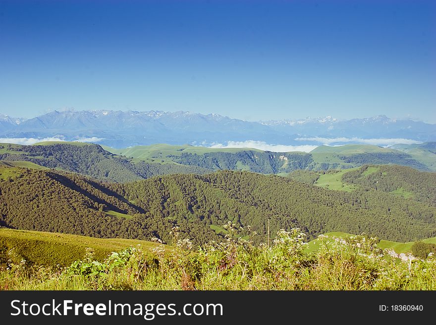 Image of Caucasus Mountains, summer