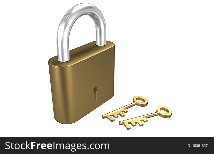 This is lock with keys. This is lock with keys.