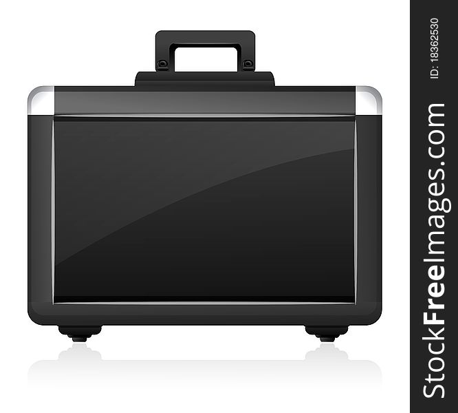 Illustration of briefcase on white background