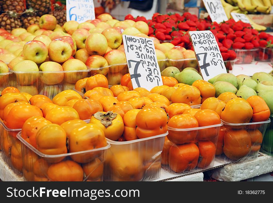 Close Up Of Fruits On Market