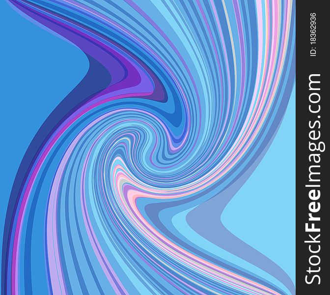 Abstract whirly background of blue and pink colors