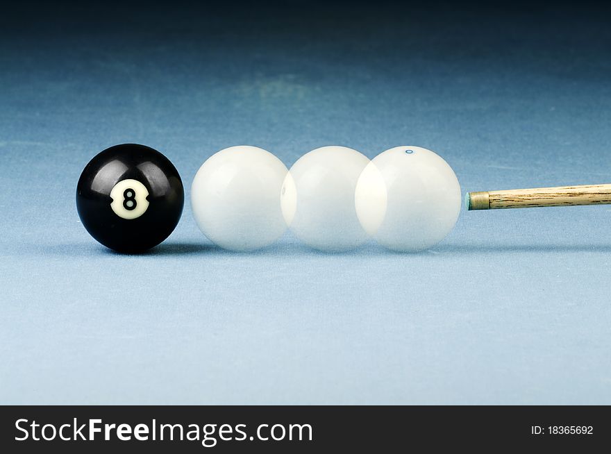 Billiards black and white