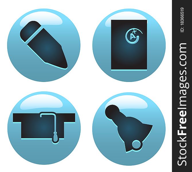 Set of Education Icon vector