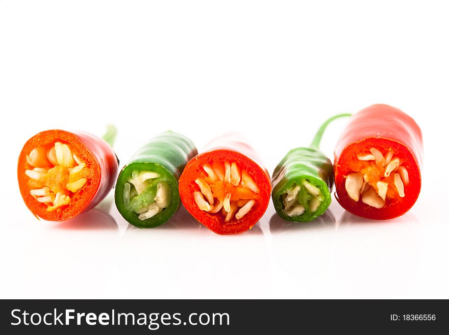 Chili Isolated Background