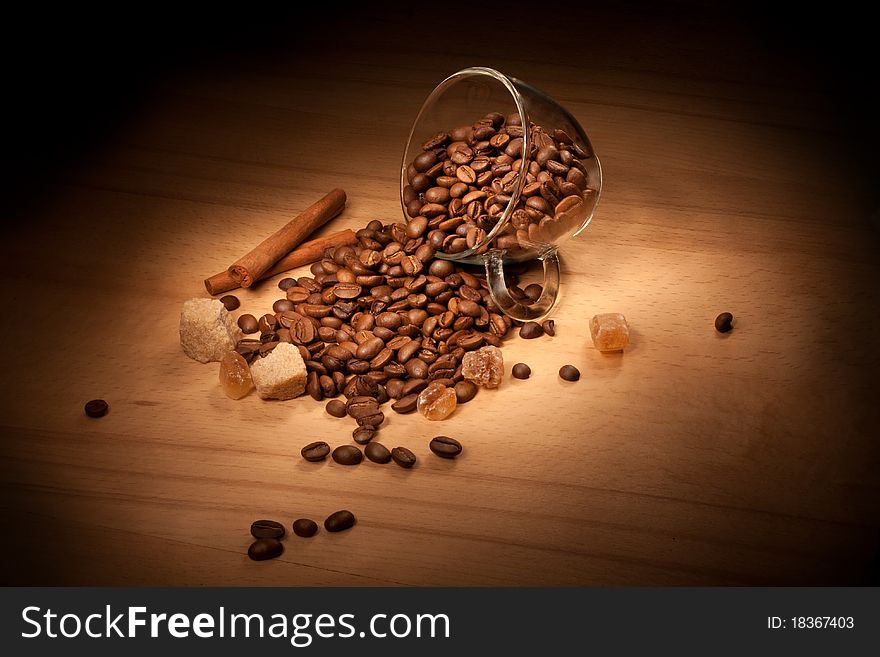 Spilled Coffee Beans