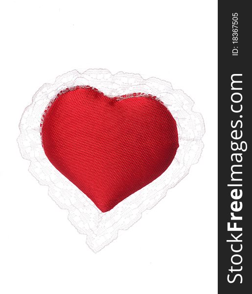 Heart shaped lace studio cutout