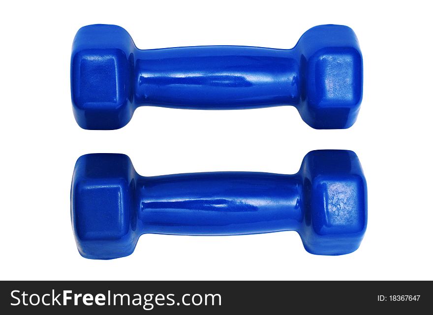 Pair Of Dumbbells Isolated