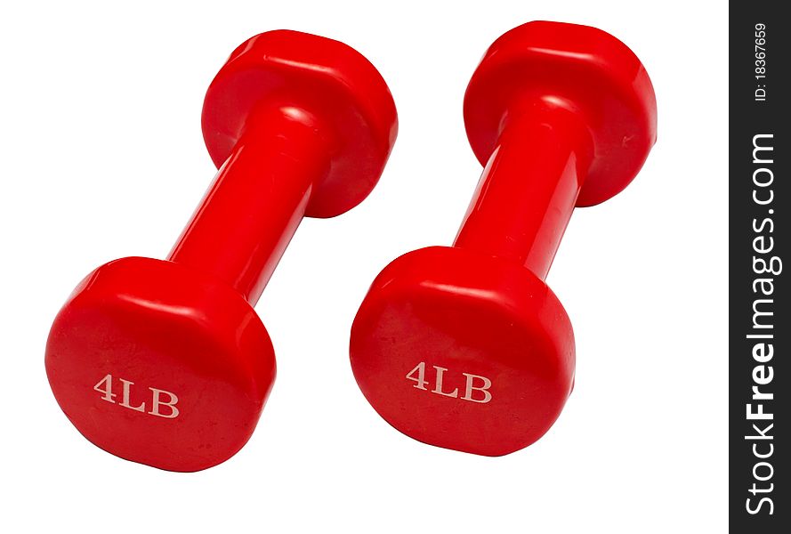 Pair Of Dumbbells Isolated
