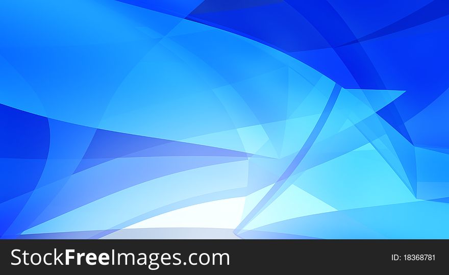 Abstract Blue Clean Background With Copyspace