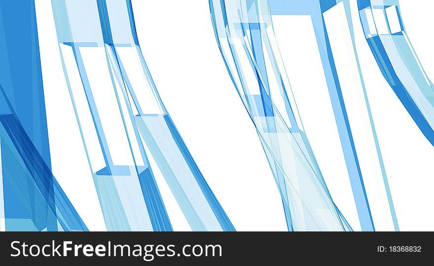 Abstract Blue Clean Background With Copyspace