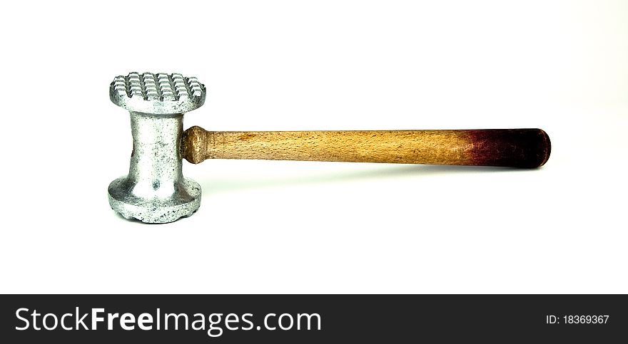 Picture of isolated meat tenderizer.