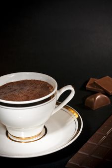 Luxury Chocolate Drink And Bars Royalty Free Stock Images Luxury Chocolate Drink And Bars Royalty Free Stock Images