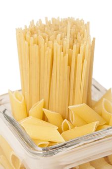 Shaped Pasta With Spaghetti I Stock Photography Shaped Pasta With Spaghetti I Stock Photography