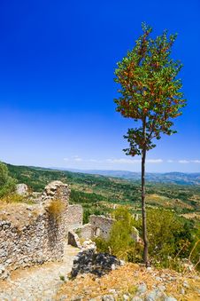 Ruins Of Old Town In Mystras, Greece Stock Photography Ruins Of Old Town In Mystras, Greece Stock Photography