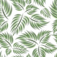 Seamless Pattern With Green Leaf Stock Photography Seamless Pattern With Green Leaf Stock Photography
