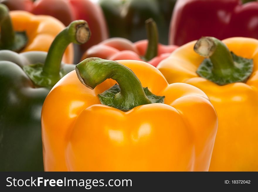 Arrangement of Colorful Red Pepper
