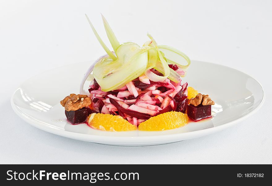 This is a close-up of vegetables and fruits