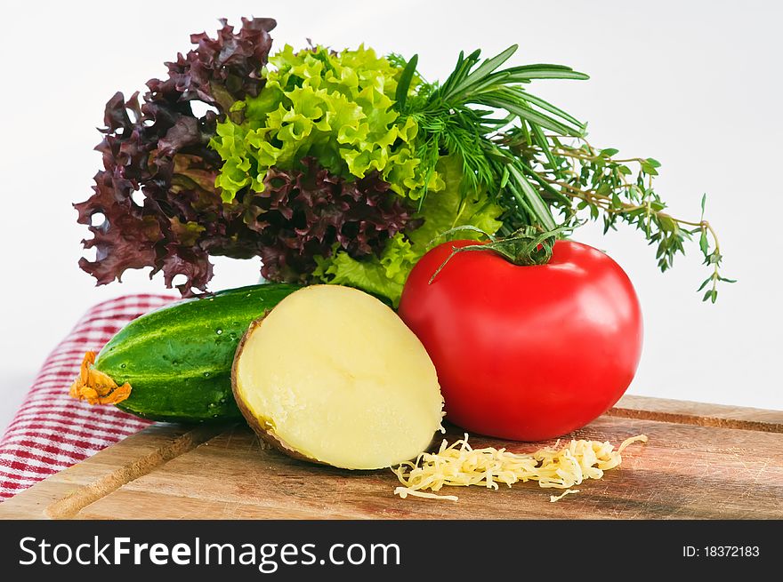 This is a close-up of vegetables and fruits