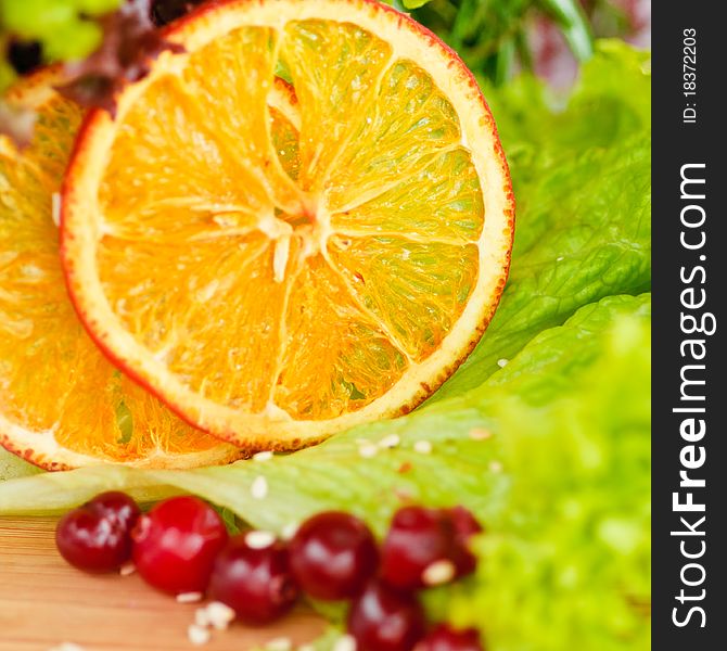 This is a close-up of vegetables and fruits