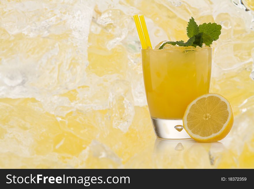 Scorpion Cocktail with textured background