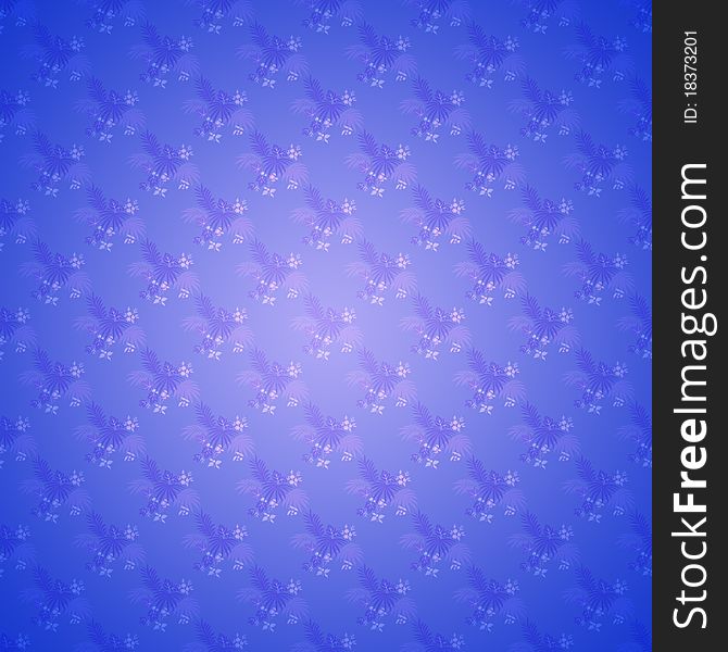 Blue seamless damask floral wallpaper. Blue seamless damask floral wallpaper