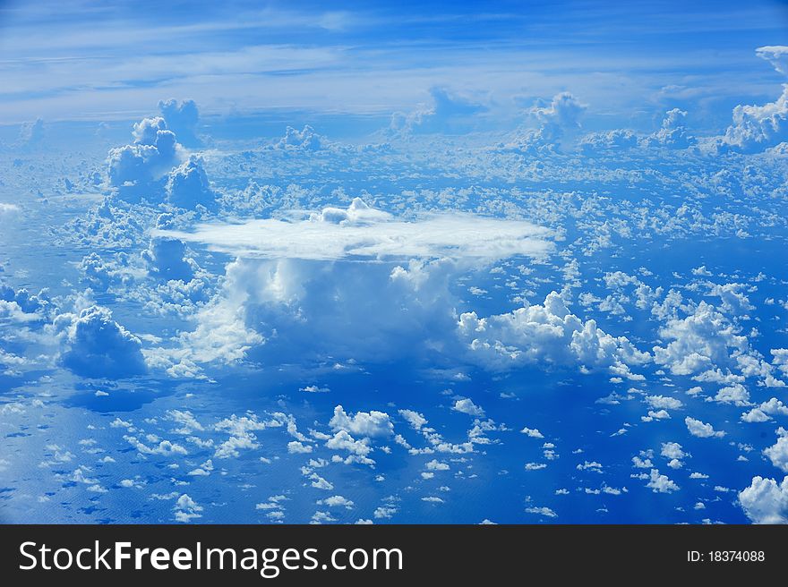 One special cloud in the sky, like one table in the air. One special cloud in the sky, like one table in the air