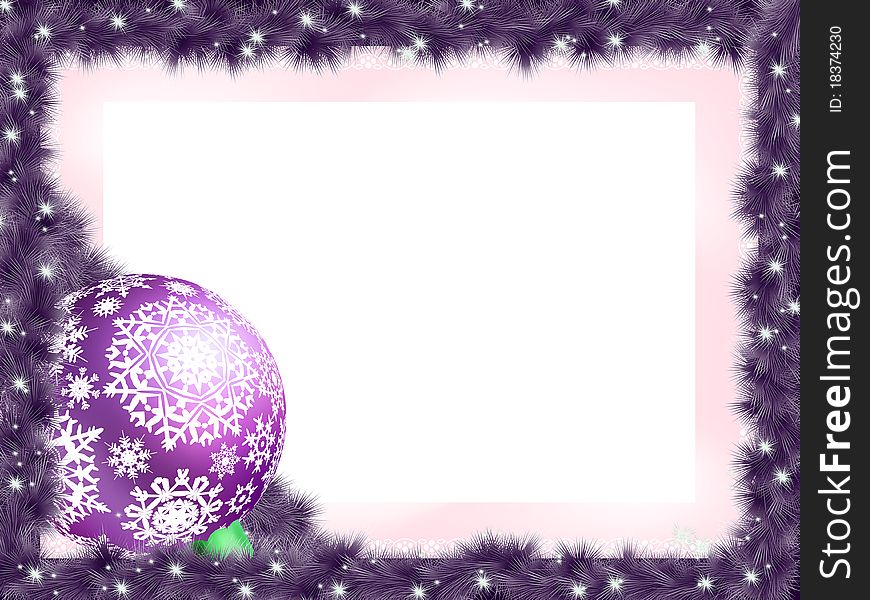 New year background with ball. EPS 8  file included