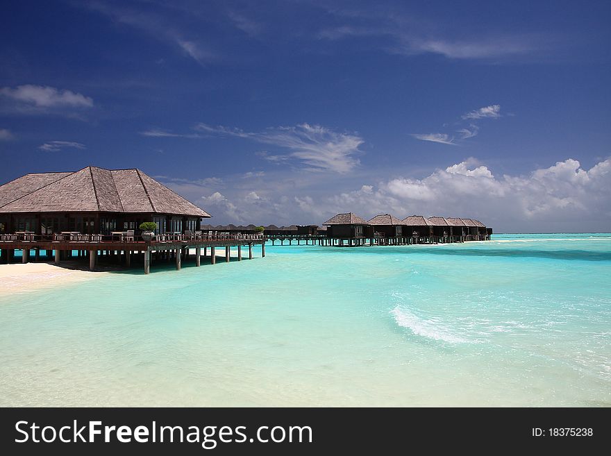 Sunrise in olhuveli, maldives, indian ocean. Sunrise in olhuveli, maldives, indian ocean