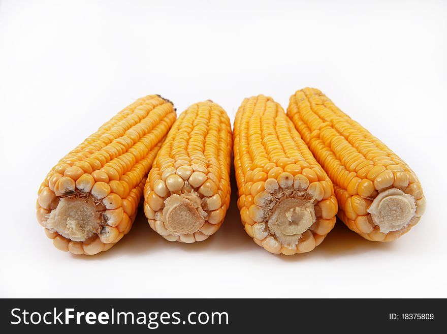 Four Ripe Ear Of Corn