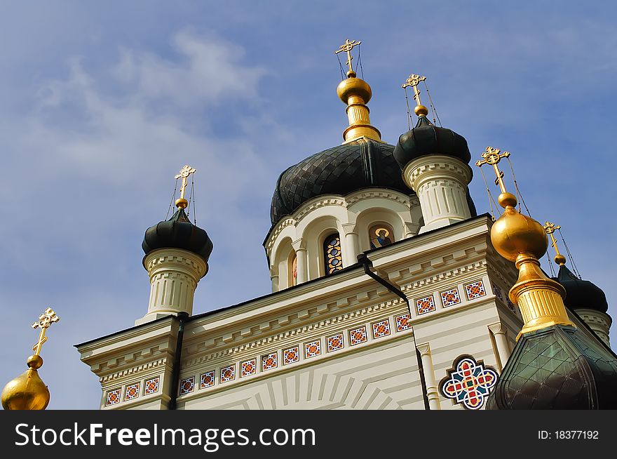 Church of the Resurrection of Christ in the hills above the village of Foros in Crimea