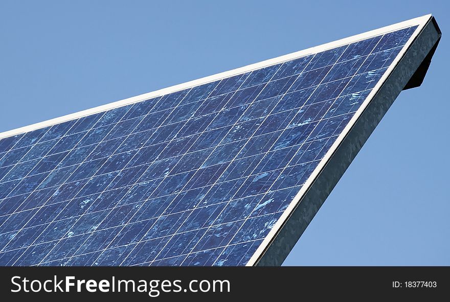 Close-up view of a Solar panel. Close-up view of a Solar panel