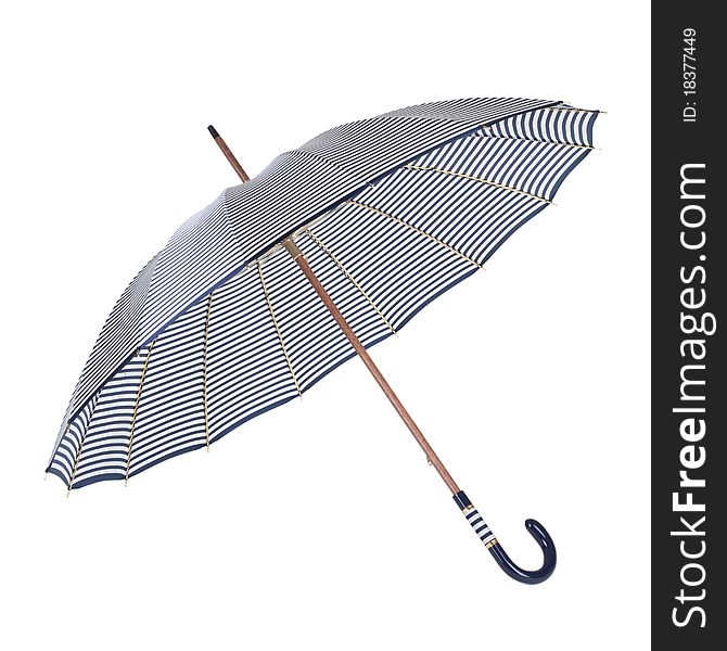 An Umbrella On A White Background. Isolated.