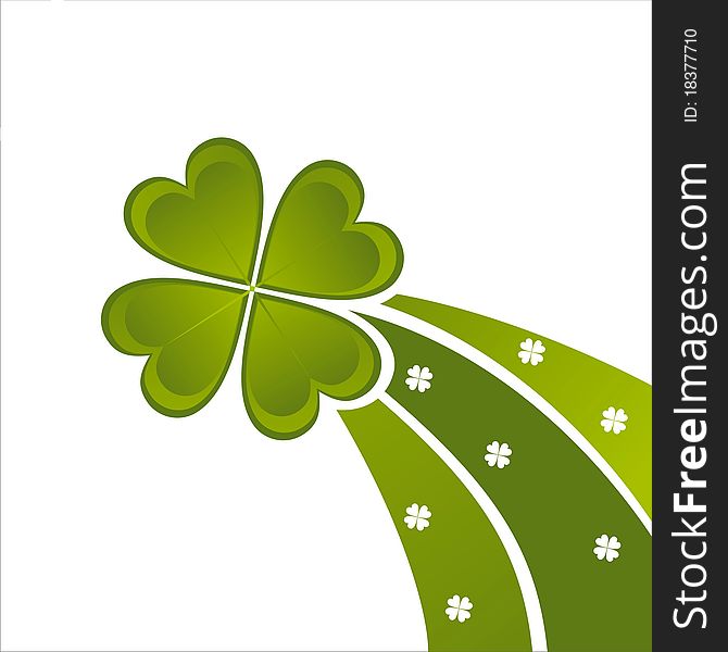 St. patrick's day background with clover