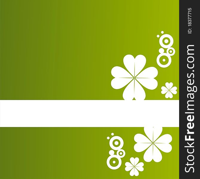 St. patrick's day background with clover