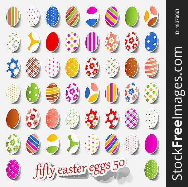 Fifty Easter Eggs