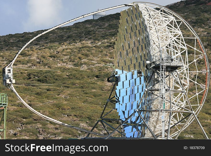 Biggest observatory in the world on the Roque de los Muchachos, La Palma, Spain. Biggest observatory in the world on the Roque de los Muchachos, La Palma, Spain