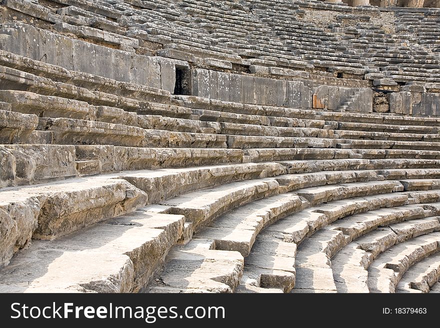 Ancient roman amphitheater Aspendos in Antalya, Turkey. Ancient roman amphitheater Aspendos in Antalya, Turkey.