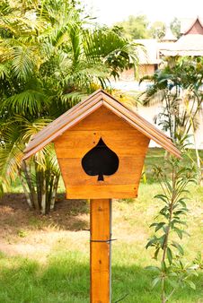 Wood Loudspeaker. Royalty Free Stock Photography Wood Loudspeaker. Royalty Free Stock Photography