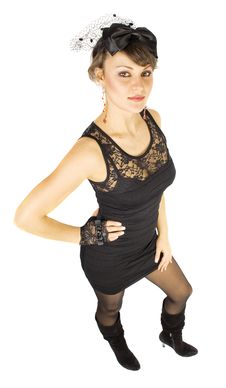 Widow Dressing Woman. Royalty Free Stock Photography Widow Dressing Woman. Royalty Free Stock Photography