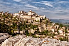 Provence Village Gordes Overlook Royalty Free Stock Image Provence Village Gordes Overlook Royalty Free Stock Image