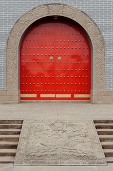 Chinese Red Gate Royalty Free Stock Image Chinese Red Gate Royalty Free Stock Image