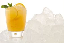 Refreshing Cold Lemon Cocktail Stock Image Refreshing Cold Lemon Cocktail Stock Image